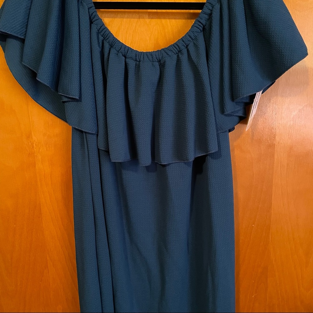 LuLaRoe CiCi Flutter Mermaid Ruffle Dress